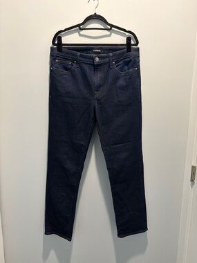 Express Men’s Dark Wash Straight Jeans